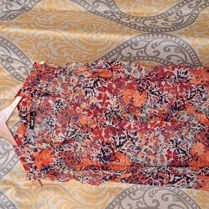 a.n.a. Sheer Sleeveless Blouse, 2X